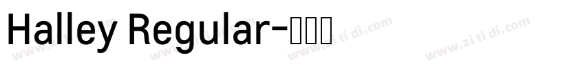 Halley Regular字体转换